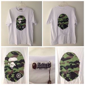 A Bathing Ape Big Ape Head Camo TShirt